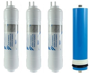 Kit filtros, cartuchos para depuradora Osmosis Ciompacta y fuentes de agua Columbia